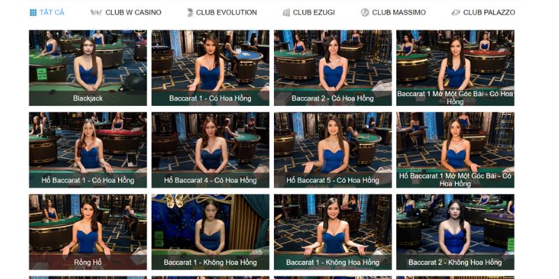 Điểm danh các sảnh Live Casino W88 đình đám nhất