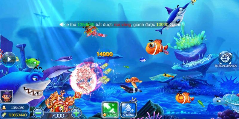 Nút bấm tự động tiện lợi trong game Bắn Cá W88